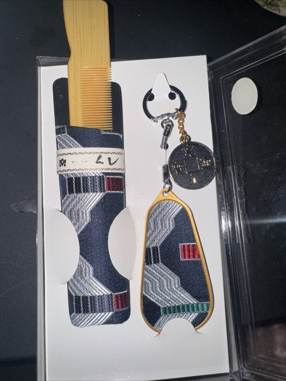 Nishijin-Ori Kyoto Textile Key Case Set Traditional Craft Kyoto Comb